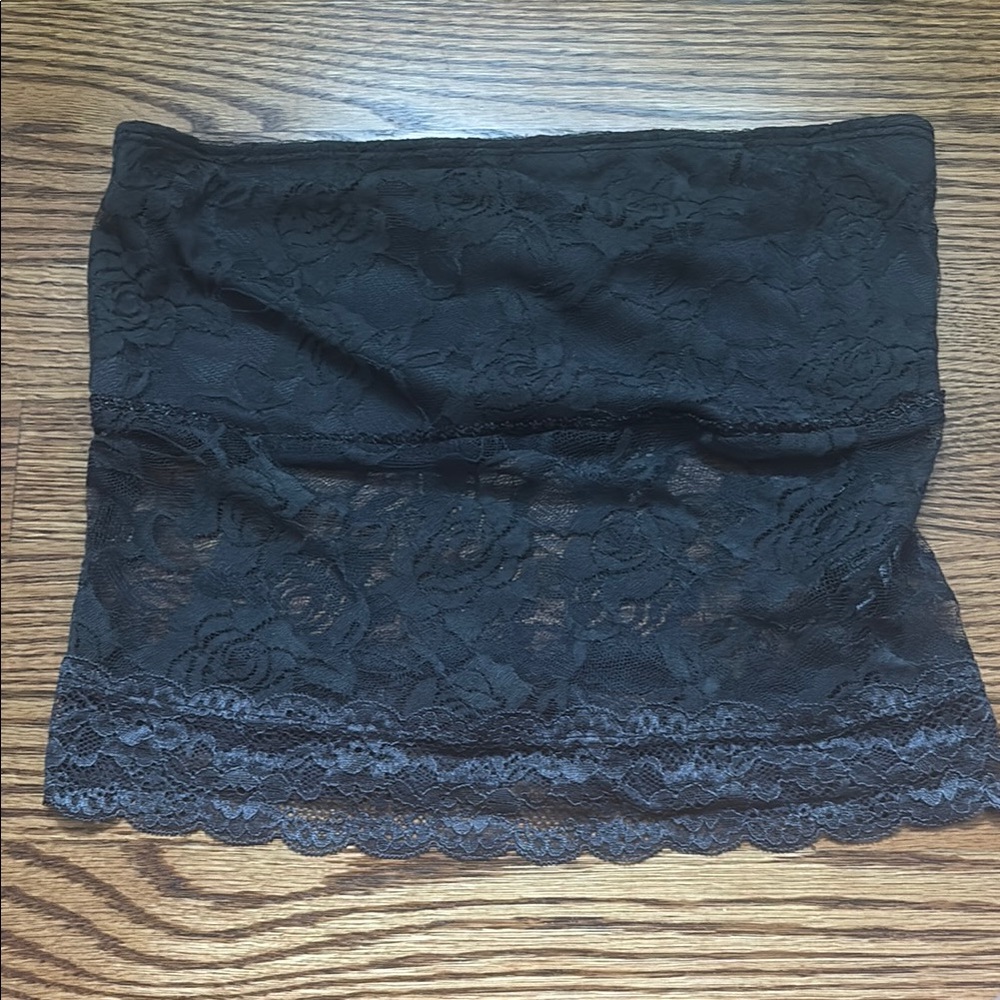 Urban Outfitters Black Lace Bandeau